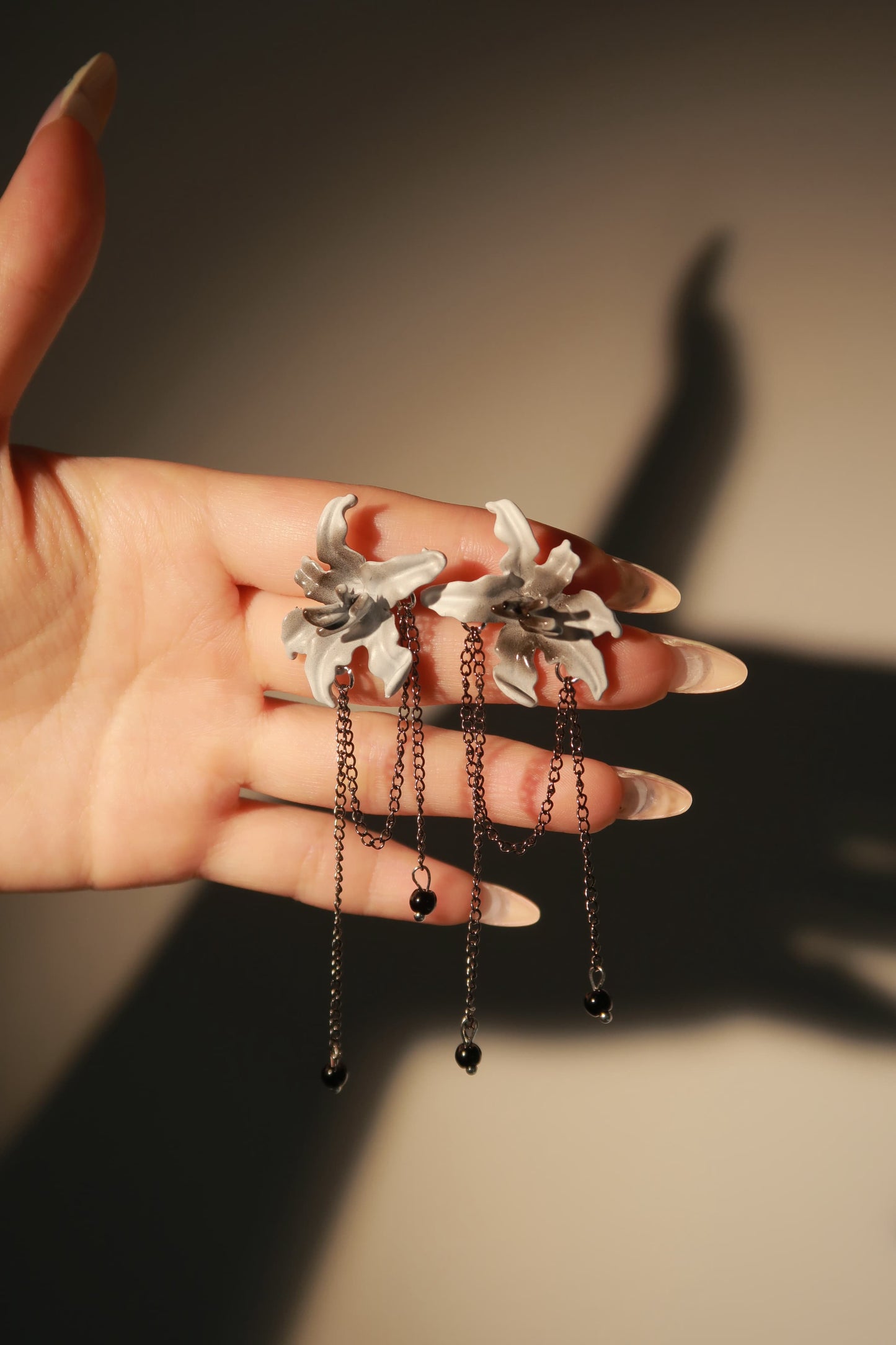 Inked Lily Earrings