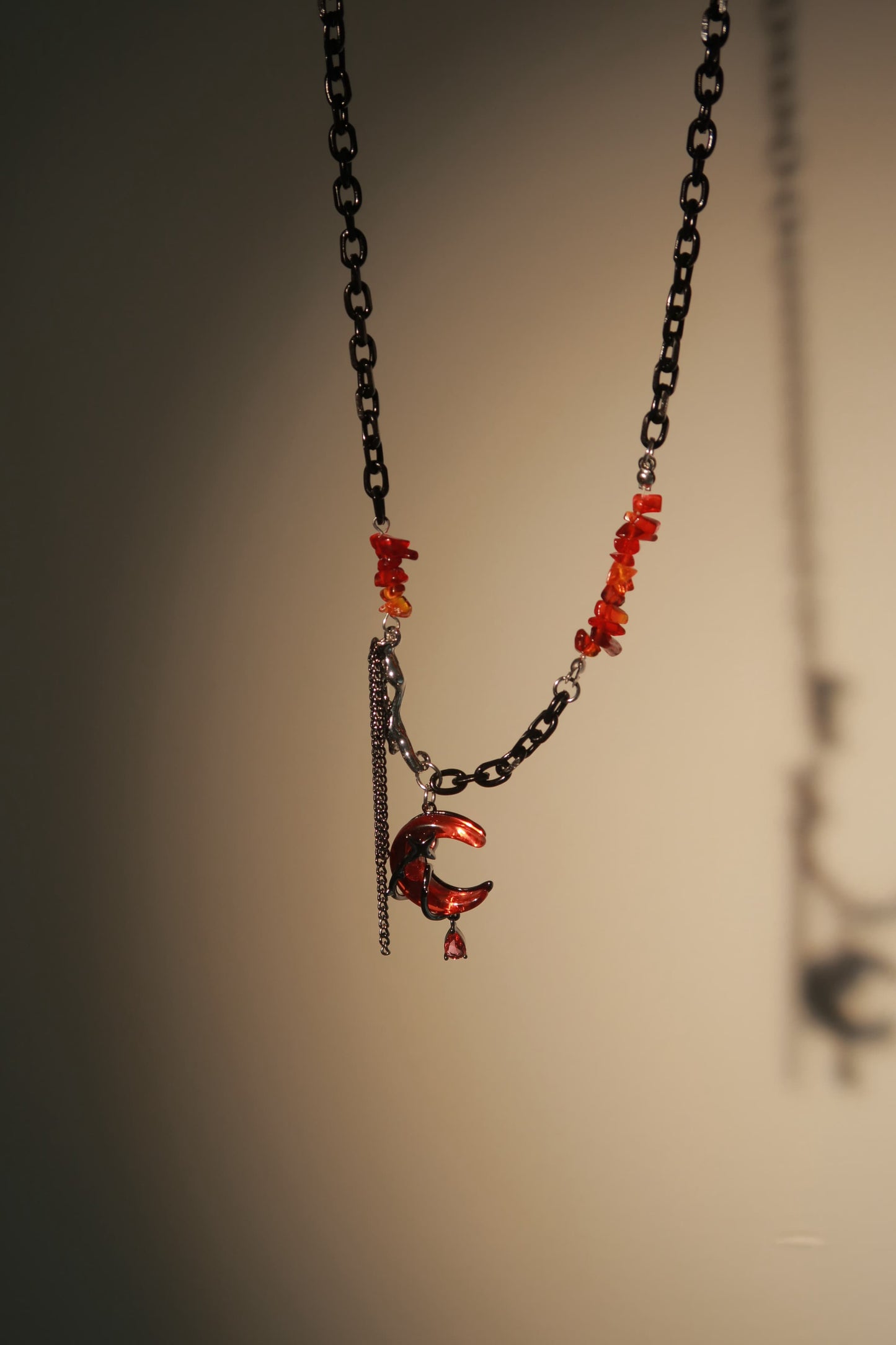 Crimson Moonfall Necklace