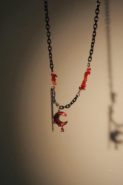 Crimson Moonfall Necklace