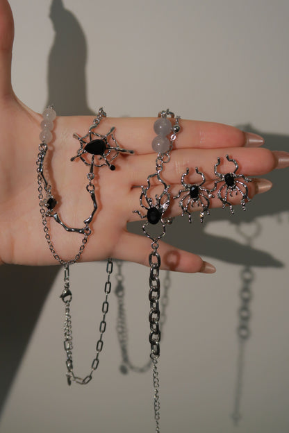 Tangled Spider Necklace