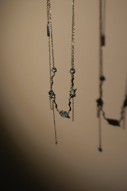 Mystic Blue Stone Necklace