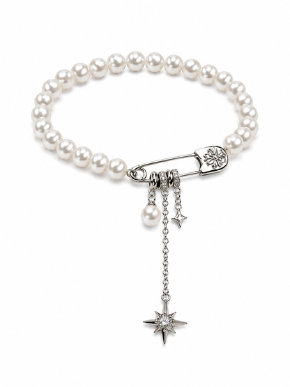 Starlit Pin Pearl Bracelet